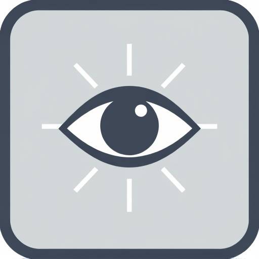 Illustrazione di un pittogramma che mostra un occhio aperto con linee che indicano la percezione del contenuto, simbolo di accessibilit&agrave; visiva