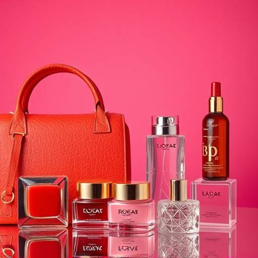 Prodotti di alta moda disposti in modo impeccabile per una campagna